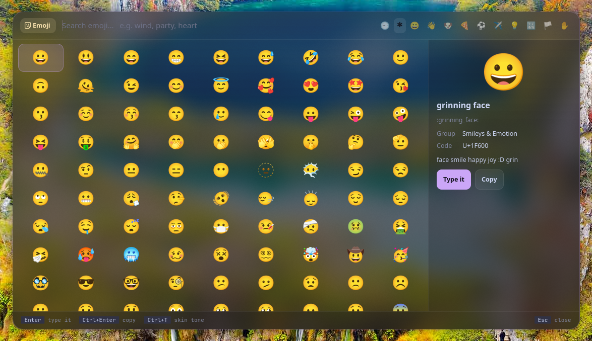 bhava: emoji panel